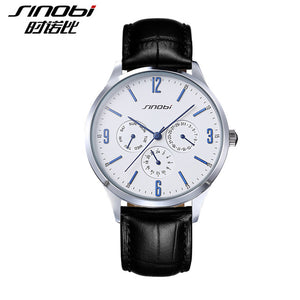 Casual Quartz Watch Leather - watchnjewelshisnhers