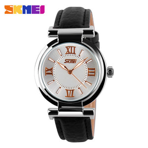 Womens Wristwatch  Fashionable Casual Leather Strap - watchnjewelshisnhers