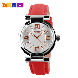 Womens Wristwatch  Fashionable Casual Leather Strap - watchnjewelshisnhers