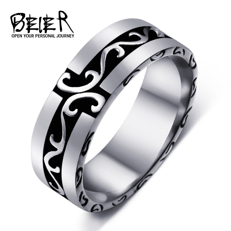 Stainless Steel Simple Ring - watchnjewelshisnhers