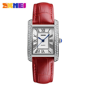 SKMEI Women Quartz Watch Leather Strap Retro - watchnjewelshisnhers