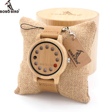 BOBO BIRD  Bamboo Wooden Watch Mens Quartz - watchnjewelshisnhers