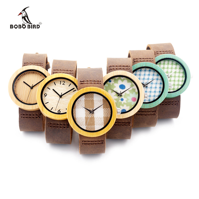 38mm BOBO BIRD Womens Bamboo Watches - watchnjewelshisnhers